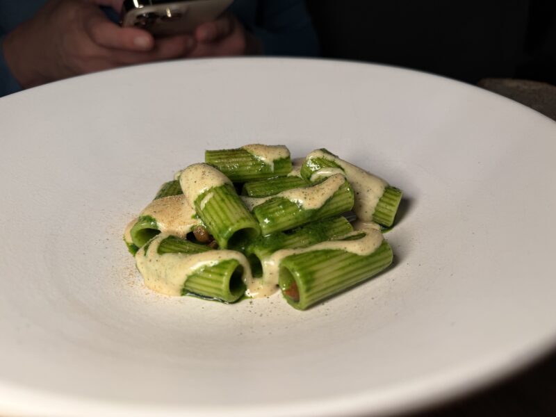 Rigatoni ajo e ojo di bosco