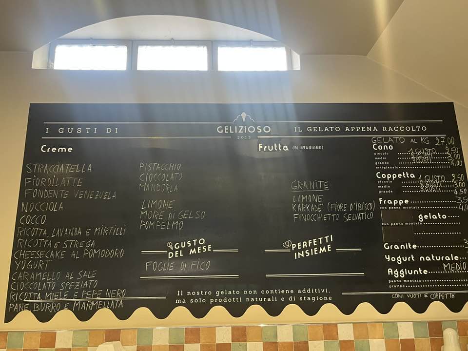 la lavagna dei gusti