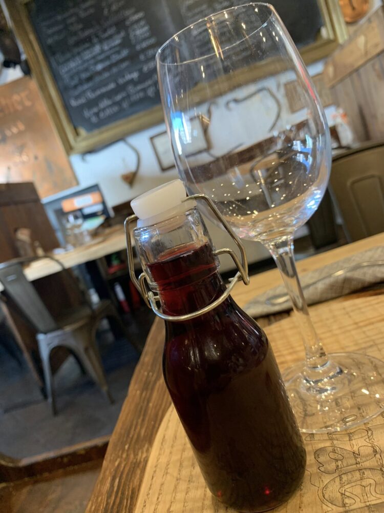 Osteria la Vache Folle, il vino della casa