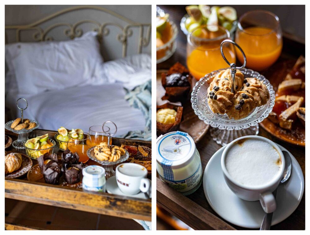 Tenute del Gheppio, la colazione in camera