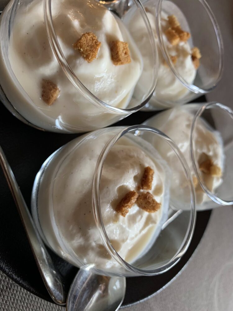 La ferme de Victorine, il benvenuto con mousse di cavolfiore