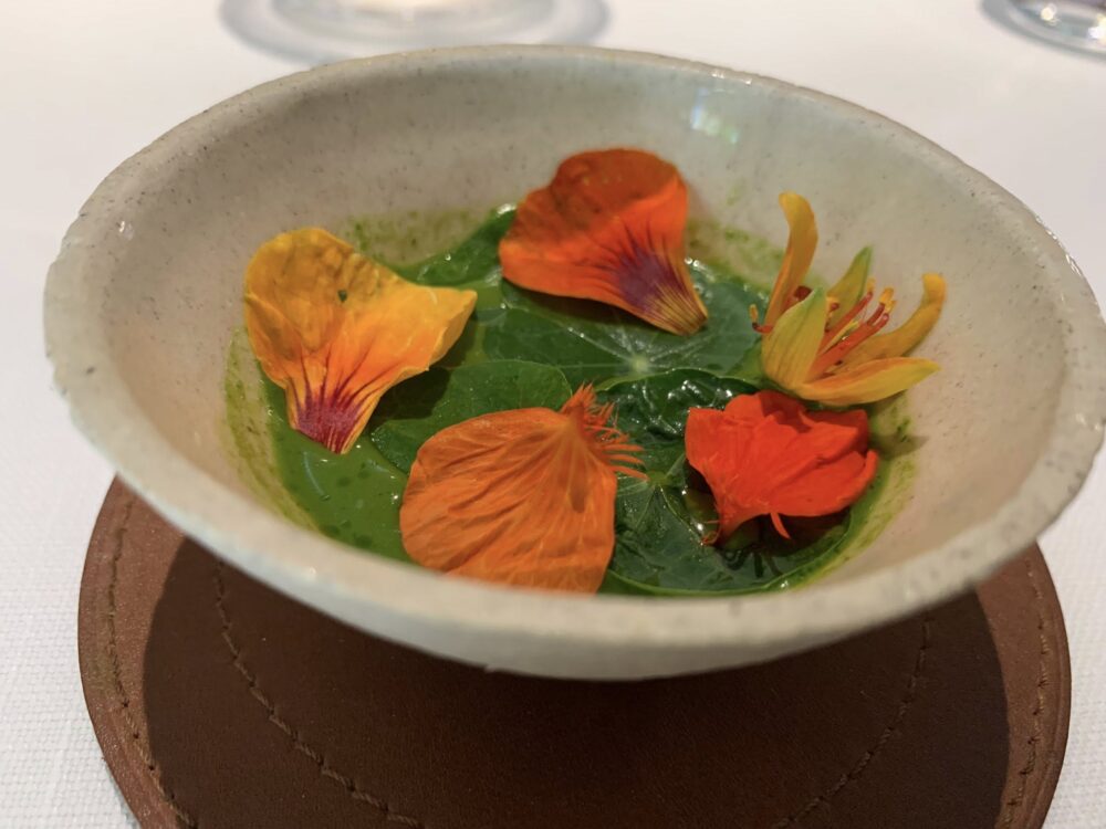 Le Clos des Senses, entrée al nasturzio