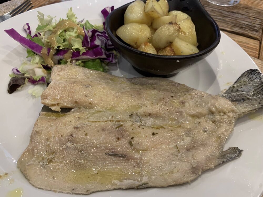 Osteria la Vache Folle, trota di sorgente al vino bianco