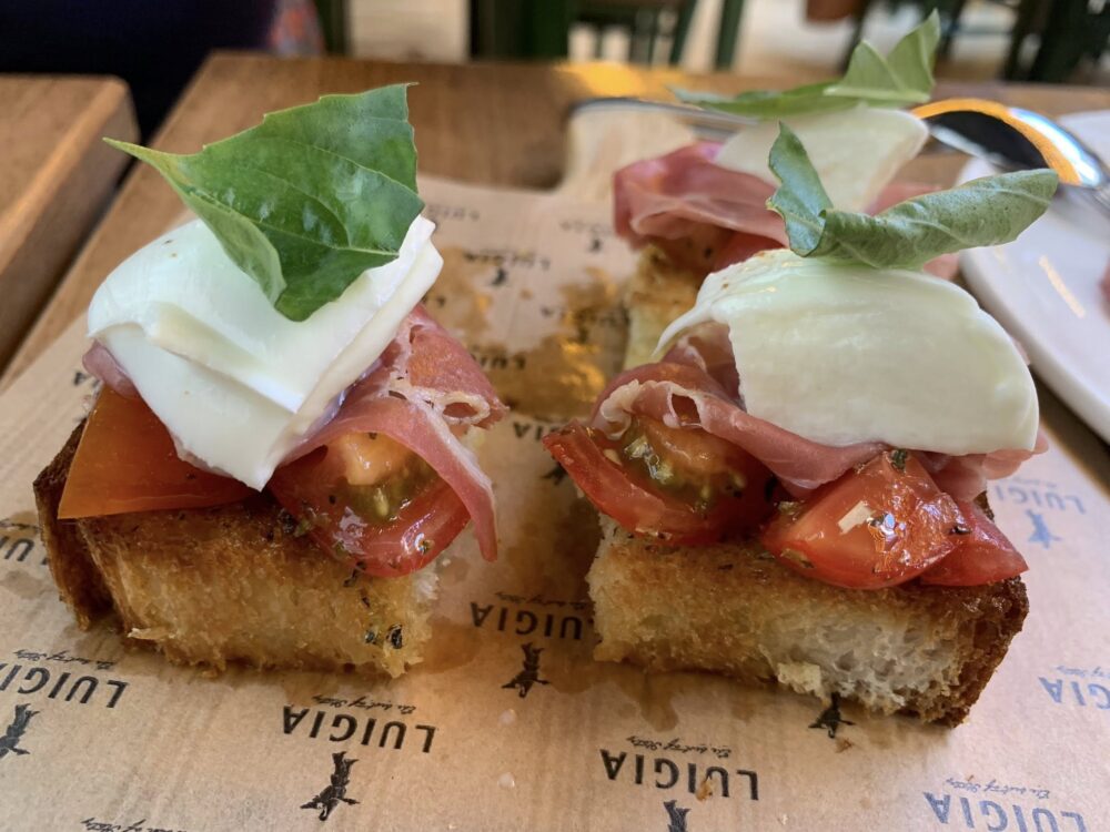 Luigia a Ginevra, bruschette