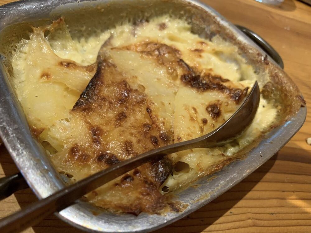  Le Refuge a Megeve, patate al gratin
