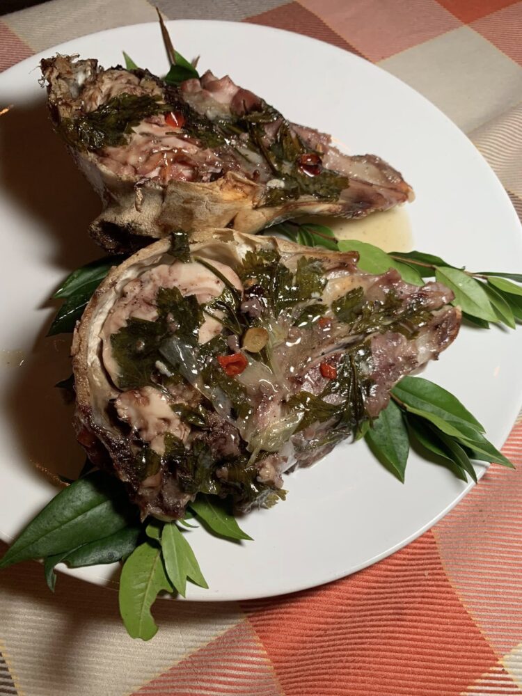 Agriturismo Capalia, capretto, la testa