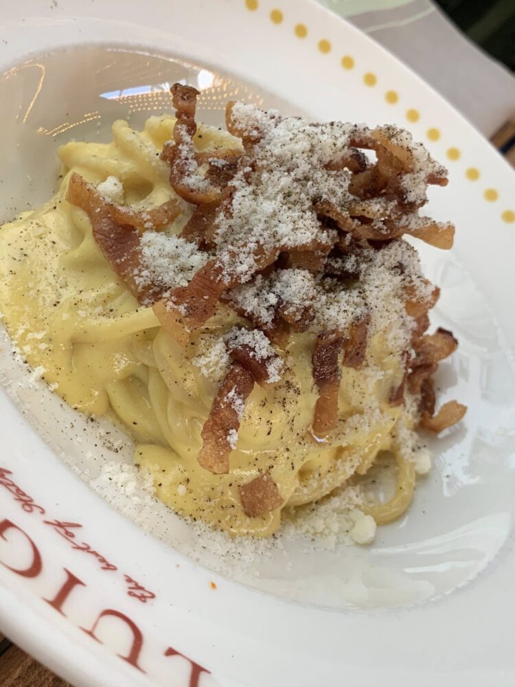 Luigia a Ginevra, la carbonara