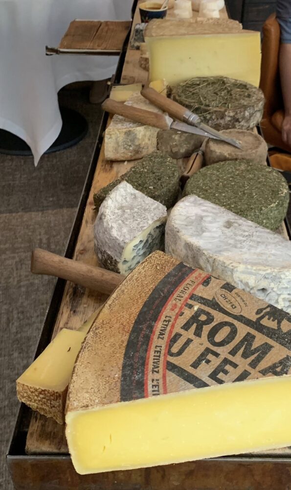 Le Clos des Senses, carrello formaggi, dettaglio