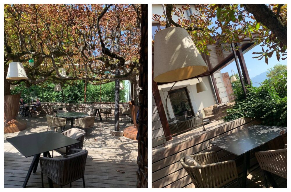 Le Clos des Senses, il dehors per l'aperitivo