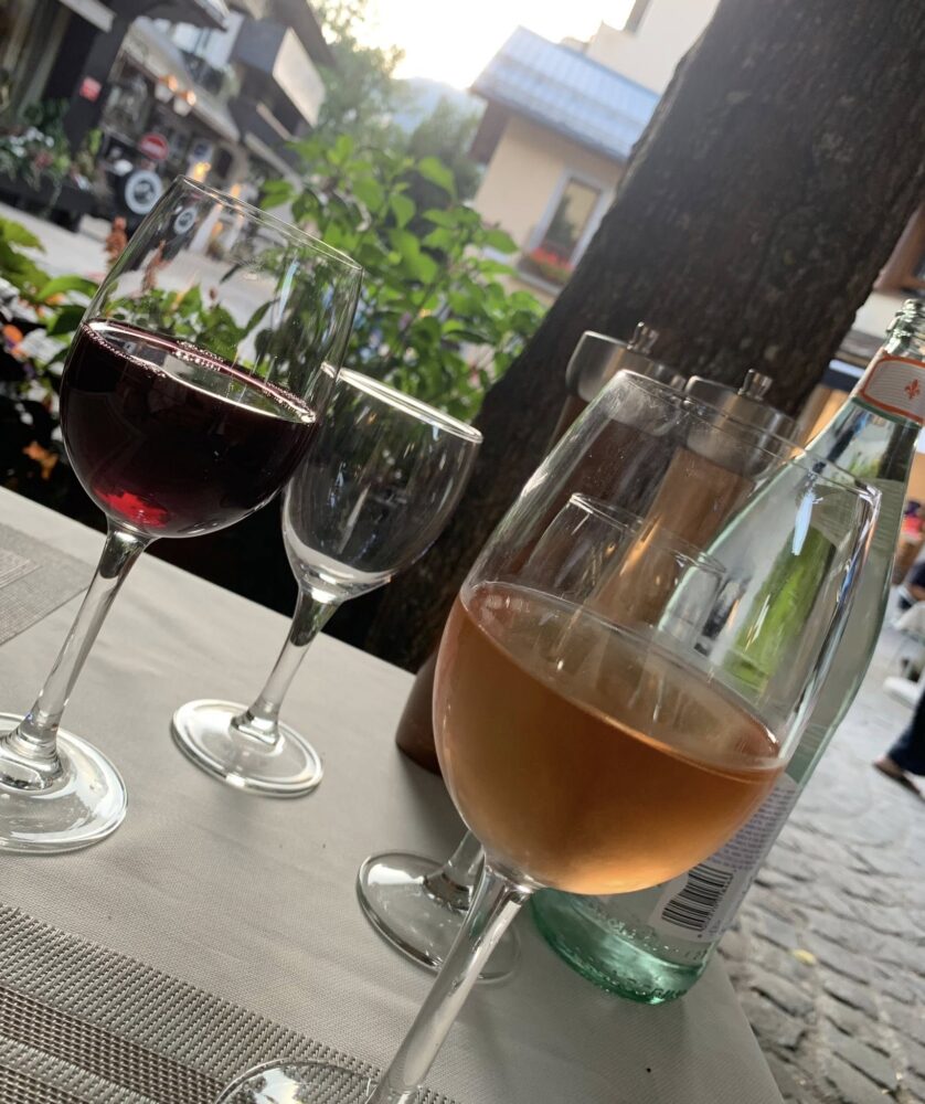 Le Torrent a Megeve, scorcio del dehors