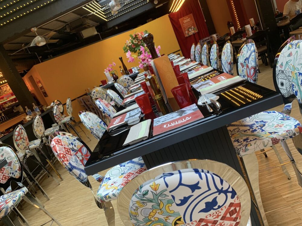 Luigia a Ginevra, uno dei tavoli