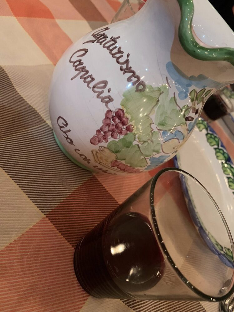 Agriturismo Capalia, il vino della casa