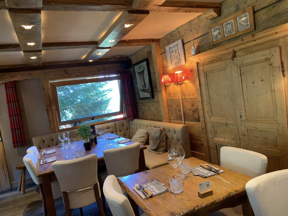 Le Refuge a Megeve, la sala