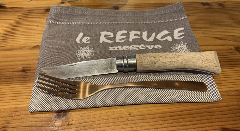 Le Refuge a Megeve, mise en place