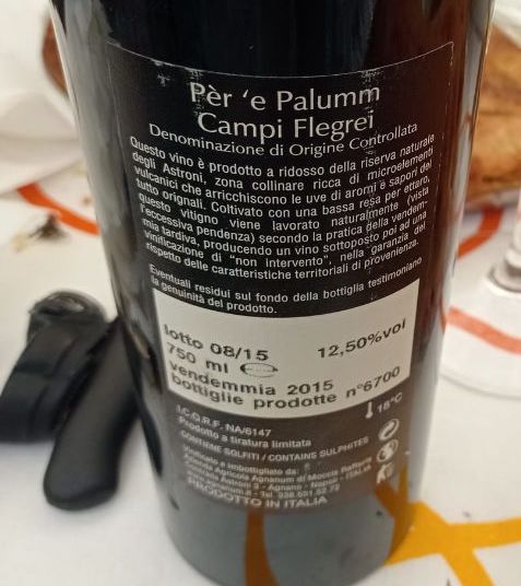 Controetichetta Pèr 'e Palumm Campi Flegrei Doc 2015 Agnanum