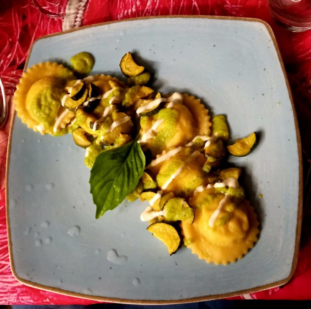 Da Maria alla Corricella - ravioli ripieni di ricotta e baccalà