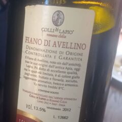 Fiano di Avellino Docg 2012 Colli di Lapio