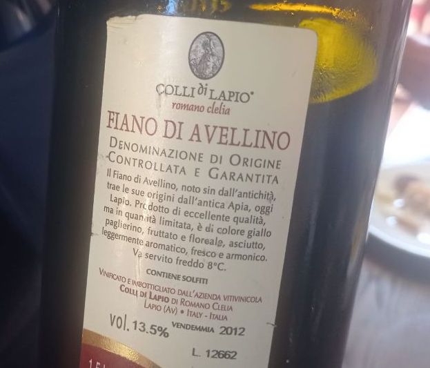 Fiano di Avellino Docg 2012 Colli di Lapio
