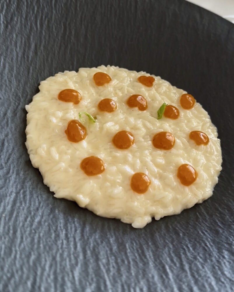 Risotto mantecato al baccalà