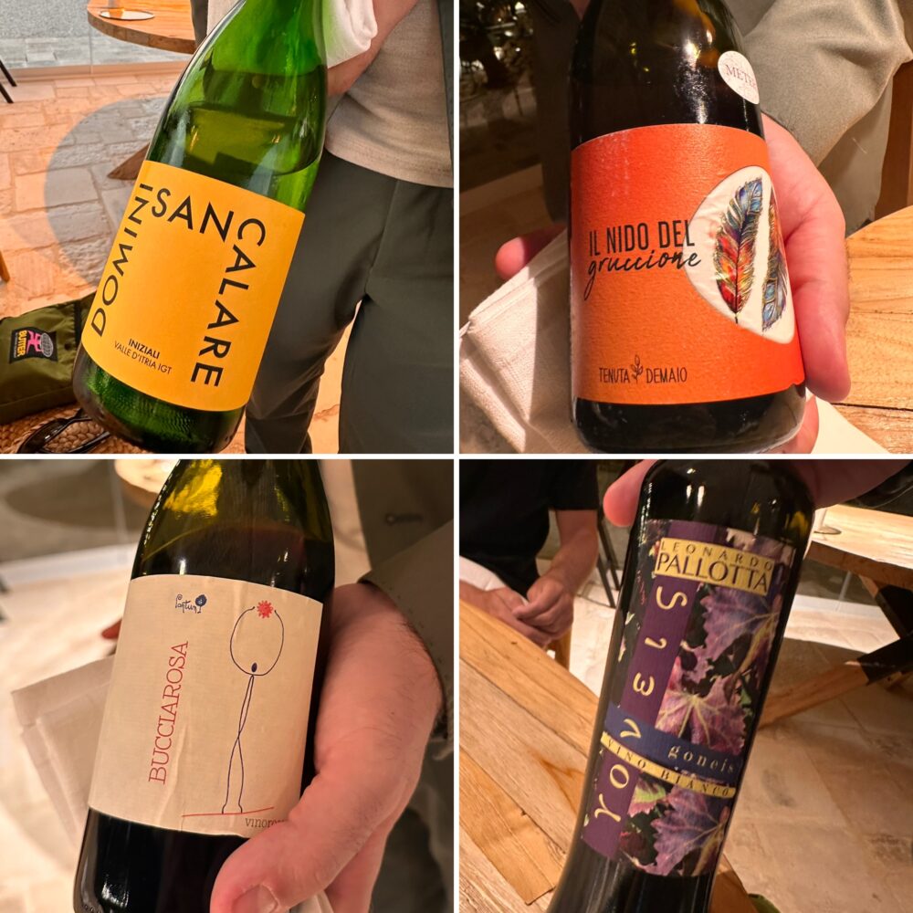 Orto Ristorante- I vini serviti