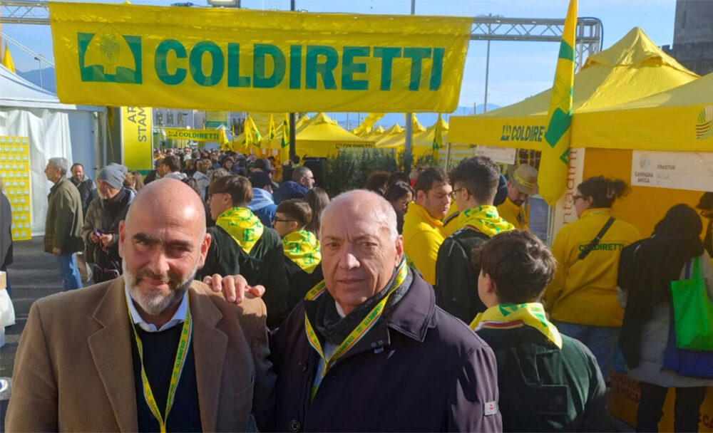 Il presidente Ettore Bellelli e il direttore Salvatore Loffreda di Coldiretti Campania