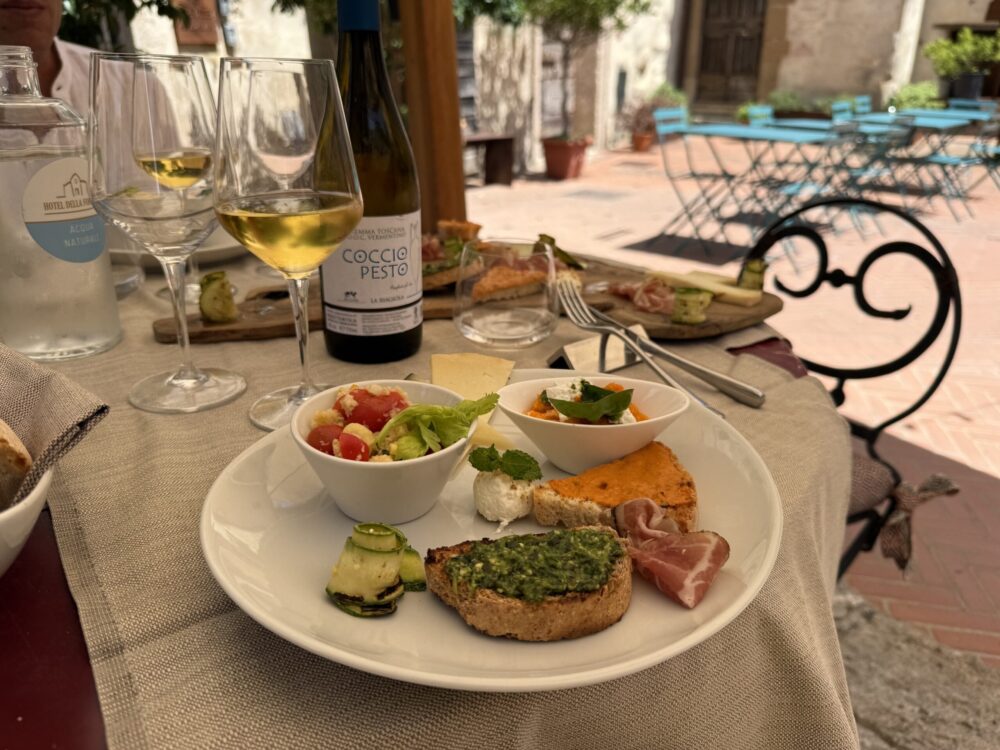 Lunch, Hotel della Fortezza - Sorano