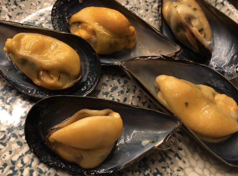 Cozze alla marinara, dettaglio