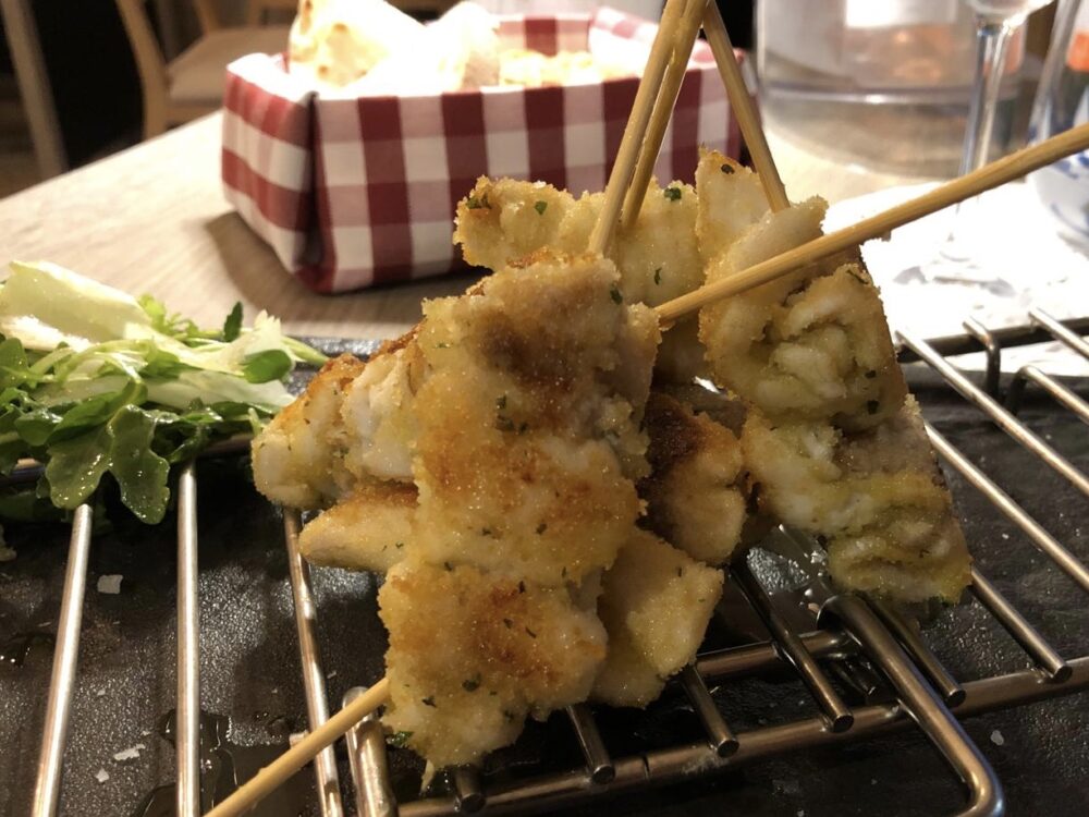 Spiedini di solo pesce fresco