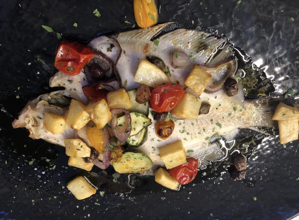 Rombo pescato con patate