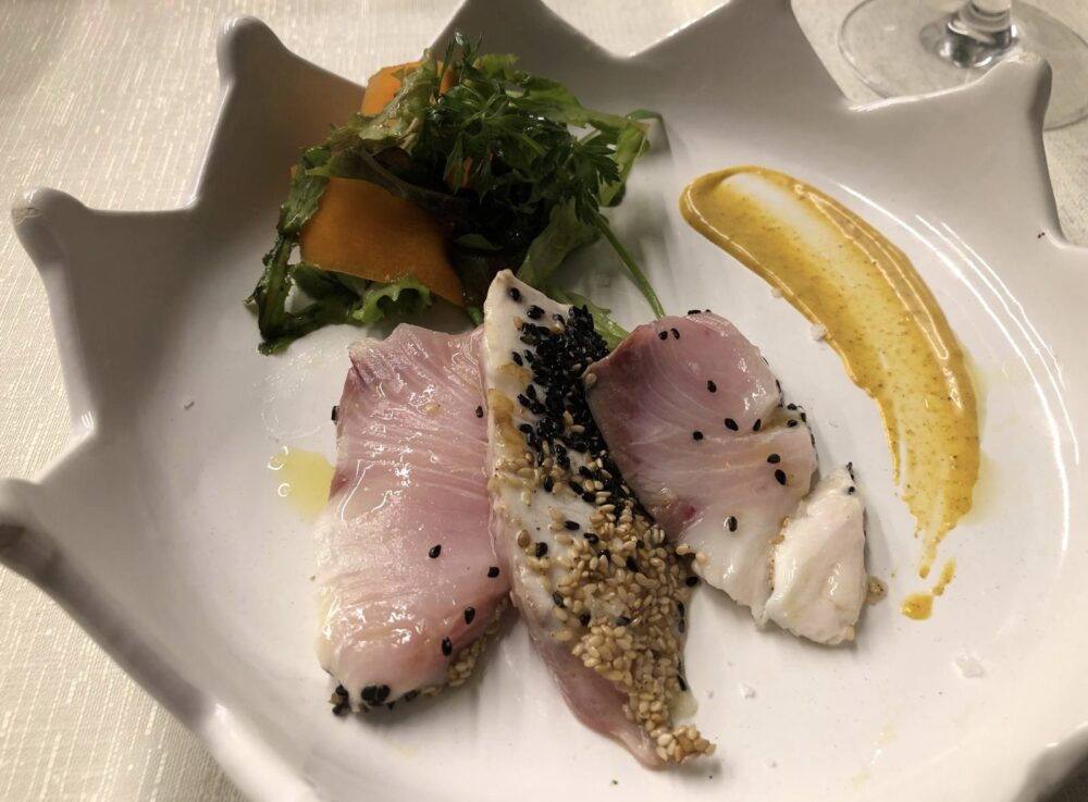 Ricciola cotta e cruda