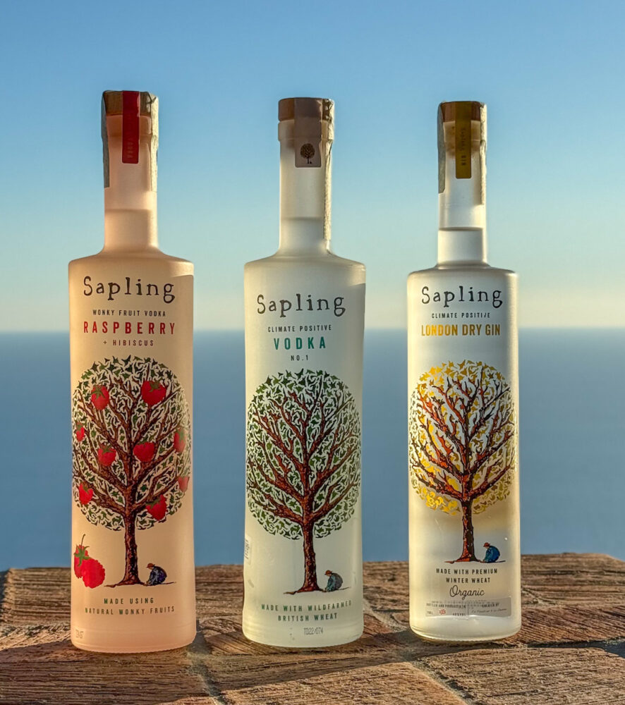 Sapling, le 3 tre bottiglie di Sapling