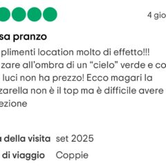 recensione - Il bello prevale sul buono.....a ristorante
