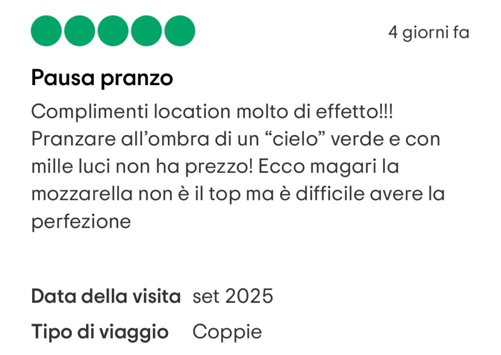 recensione - Il bello prevale sul buono.....a ristorante