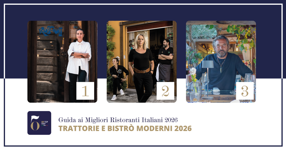 Il podio de le Migliori Trattorie e Bistrò Moderni 2026
