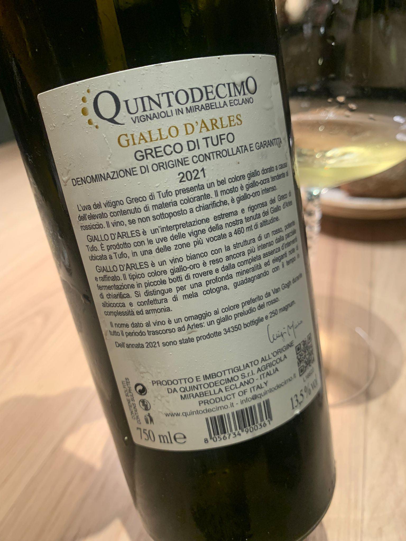 Il Greco di Tufo di Luigi Moio