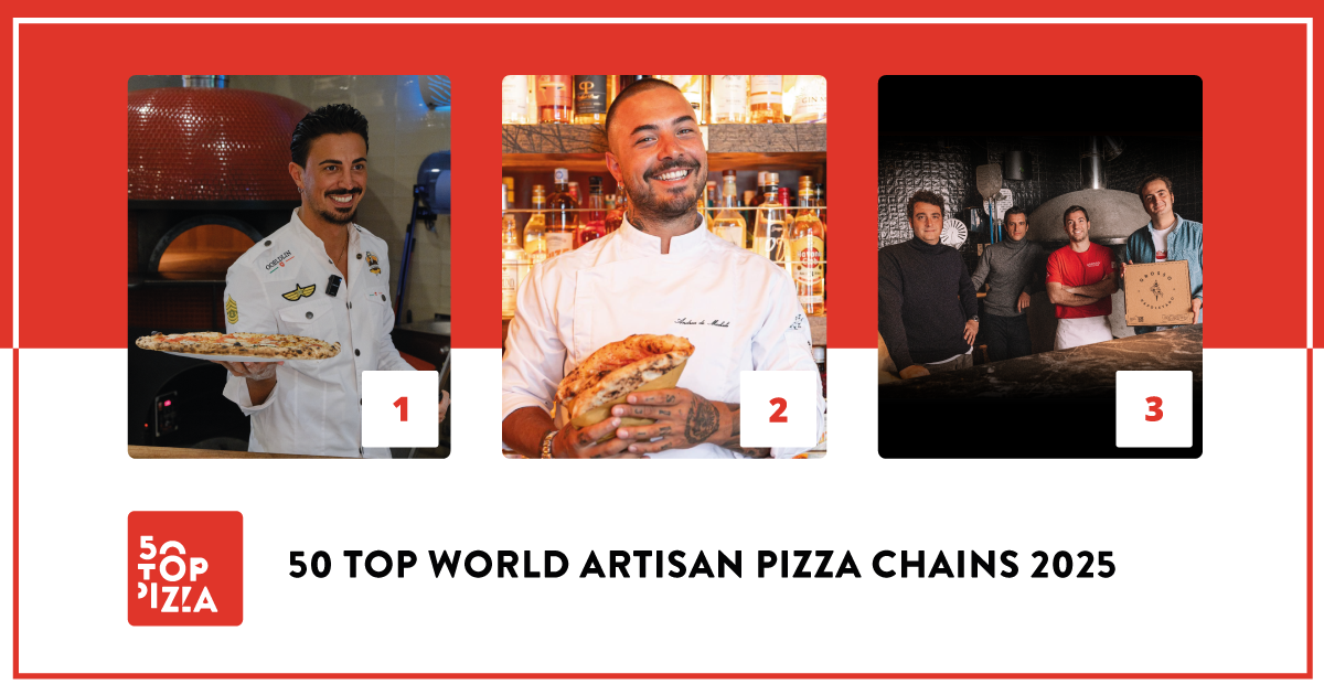 Il podio di 50 Top World Artisan Pizza Chains 2025