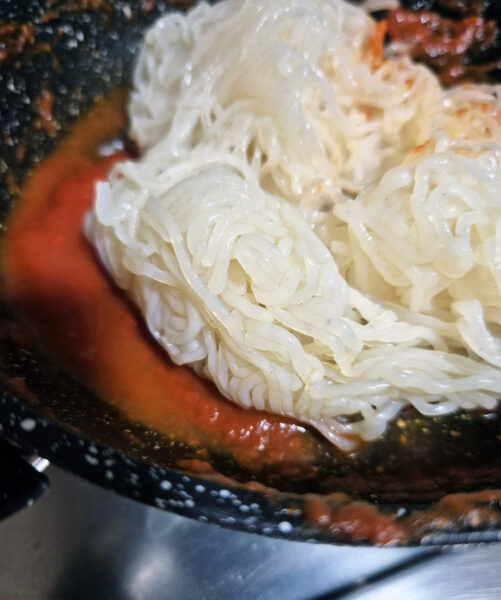 Preparazione pasta di Konjac