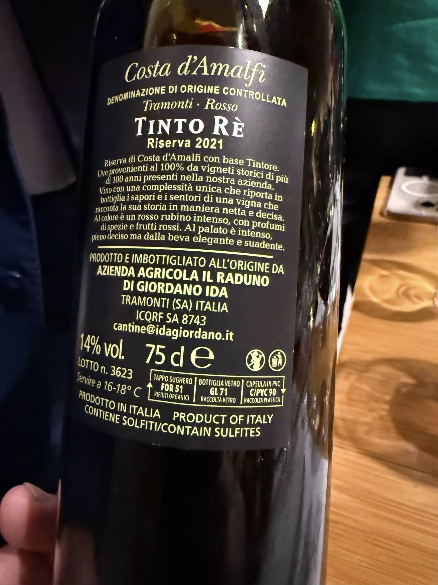 Il Costa d'amalfi di Ida Giordano