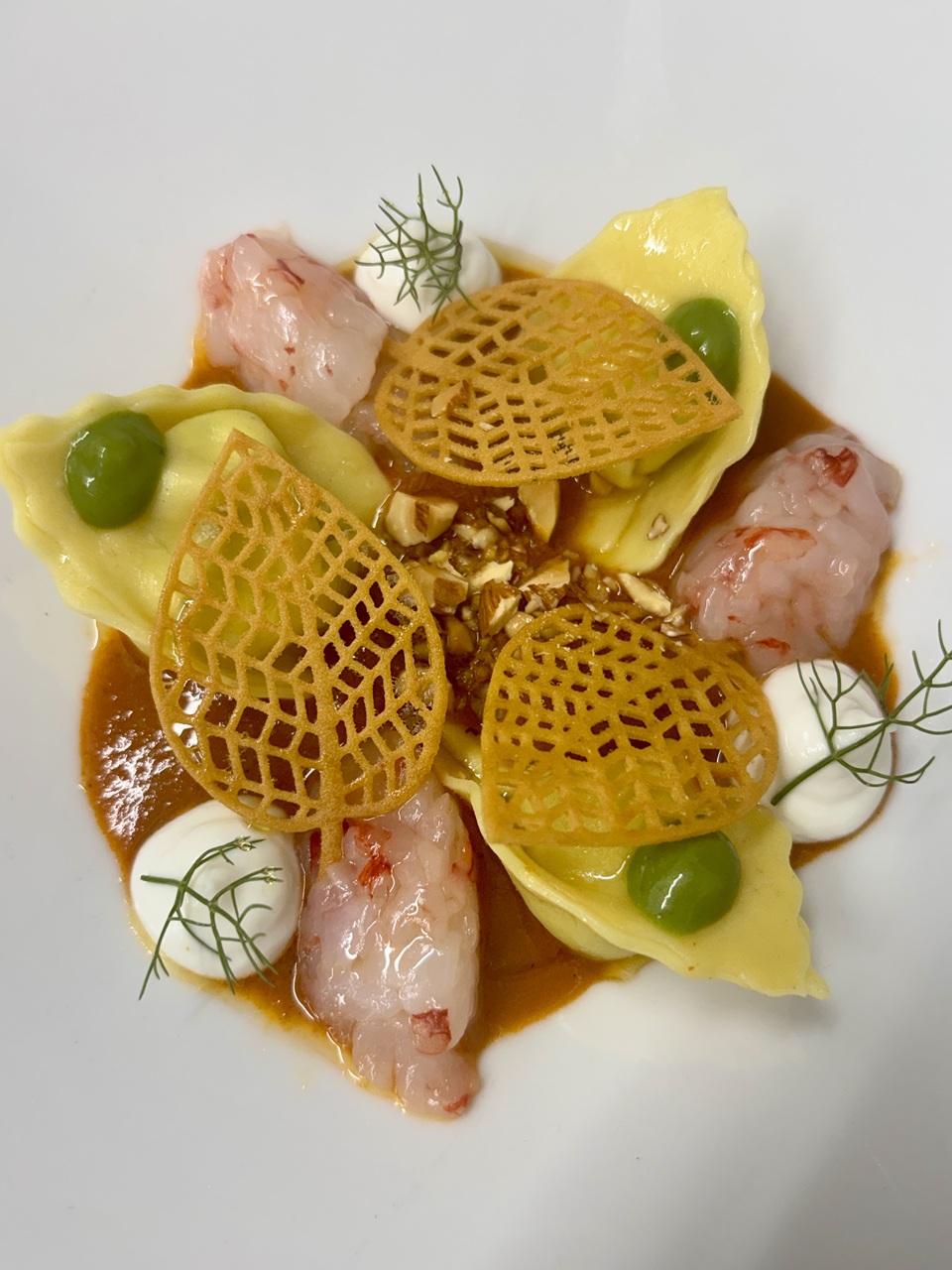 Cappelletti romagnoli in tarantella di gambero rosso - Benedetto Di Lorenzo