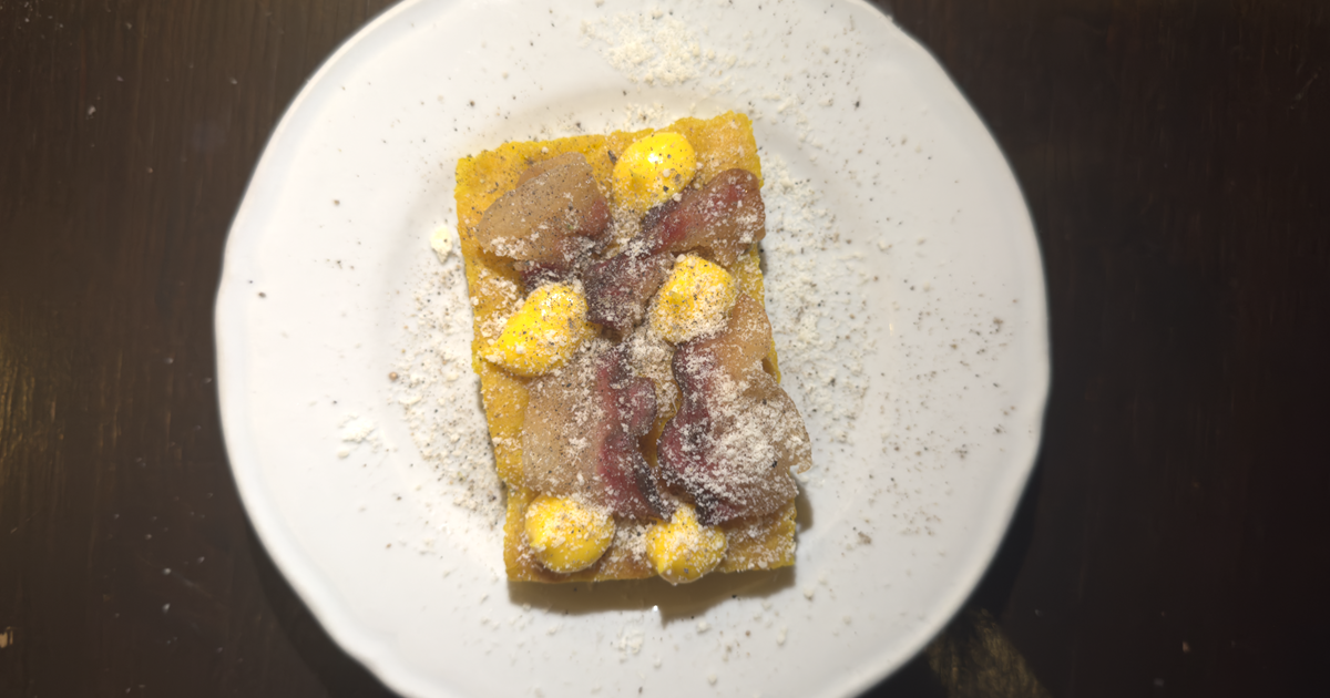 Carbonara al sole: la ricetta di Raimondo Trova