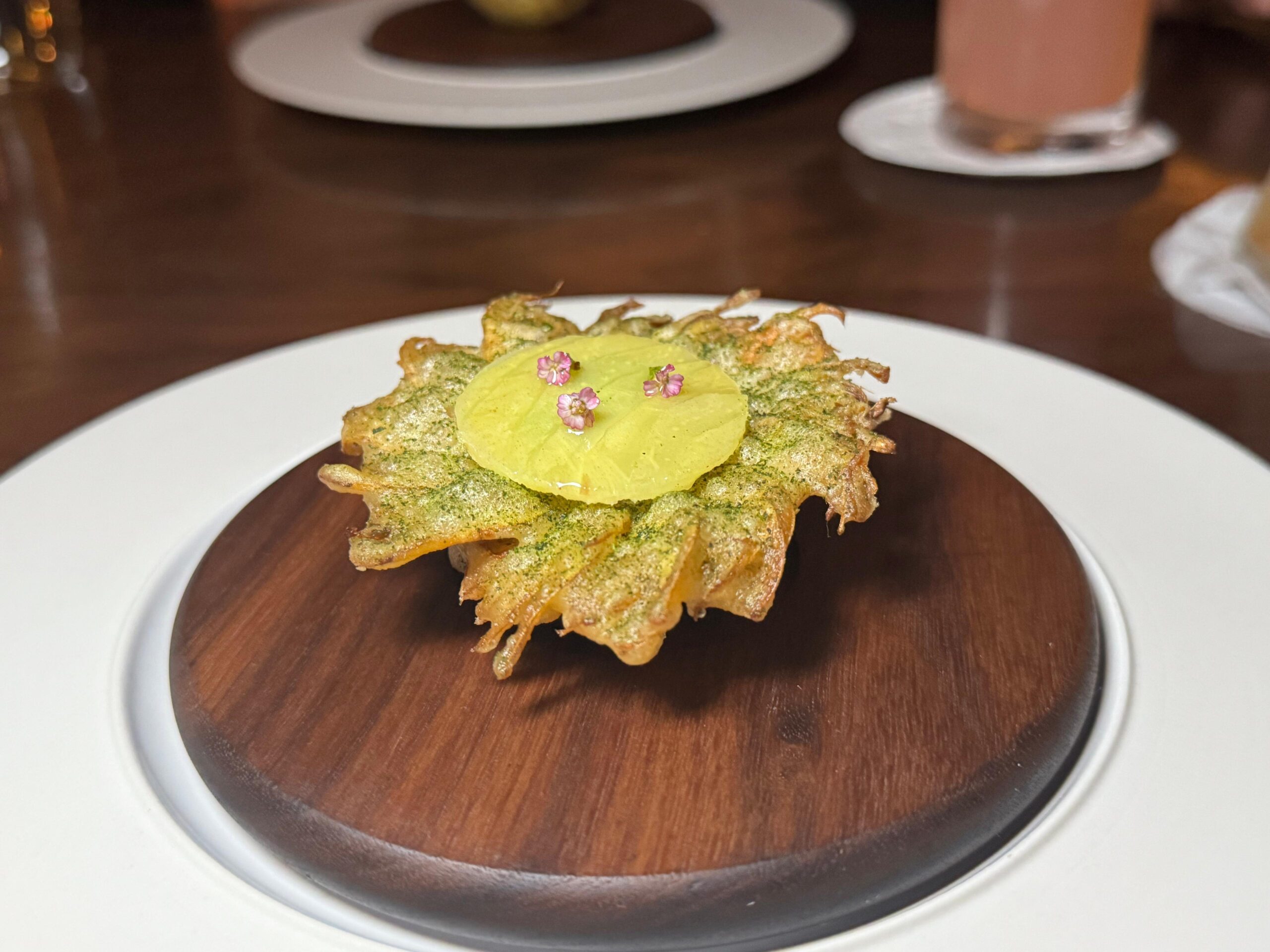 Il girasole fritto dell'Eleven Madison Park di NewYork