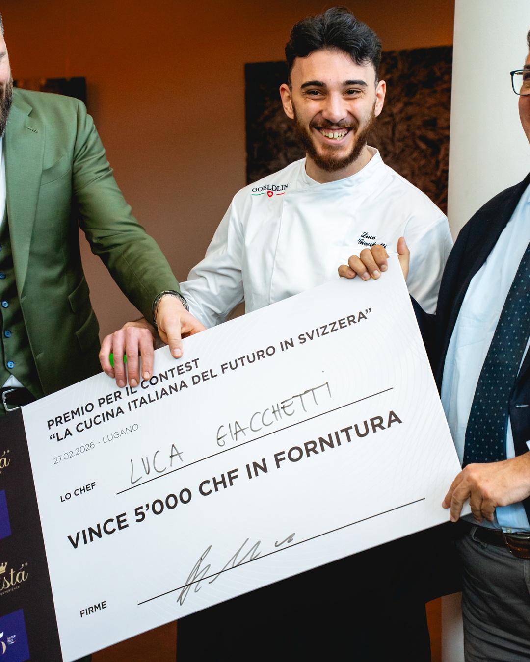 Luca Giacchetti, il vincitore della prima edizione di La cucina italiana del futuro in Svizzera 2025