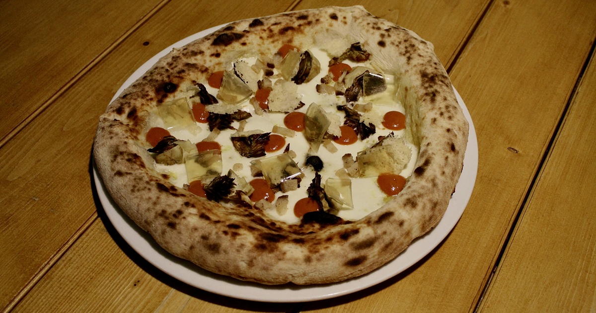 Sinfonia di Carciofo: la pizza di Giuseppe Lacarbonara