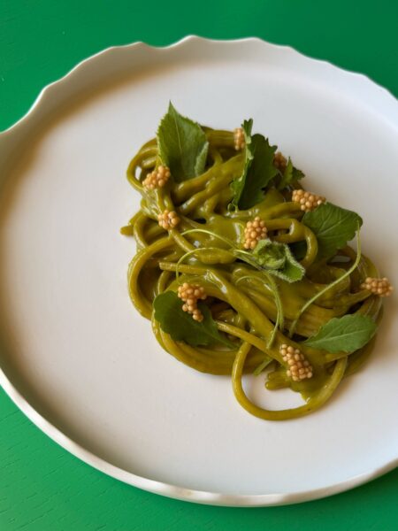 Spaghetti alla chitarra, cucuzza e tenerumi - Francesco Giura