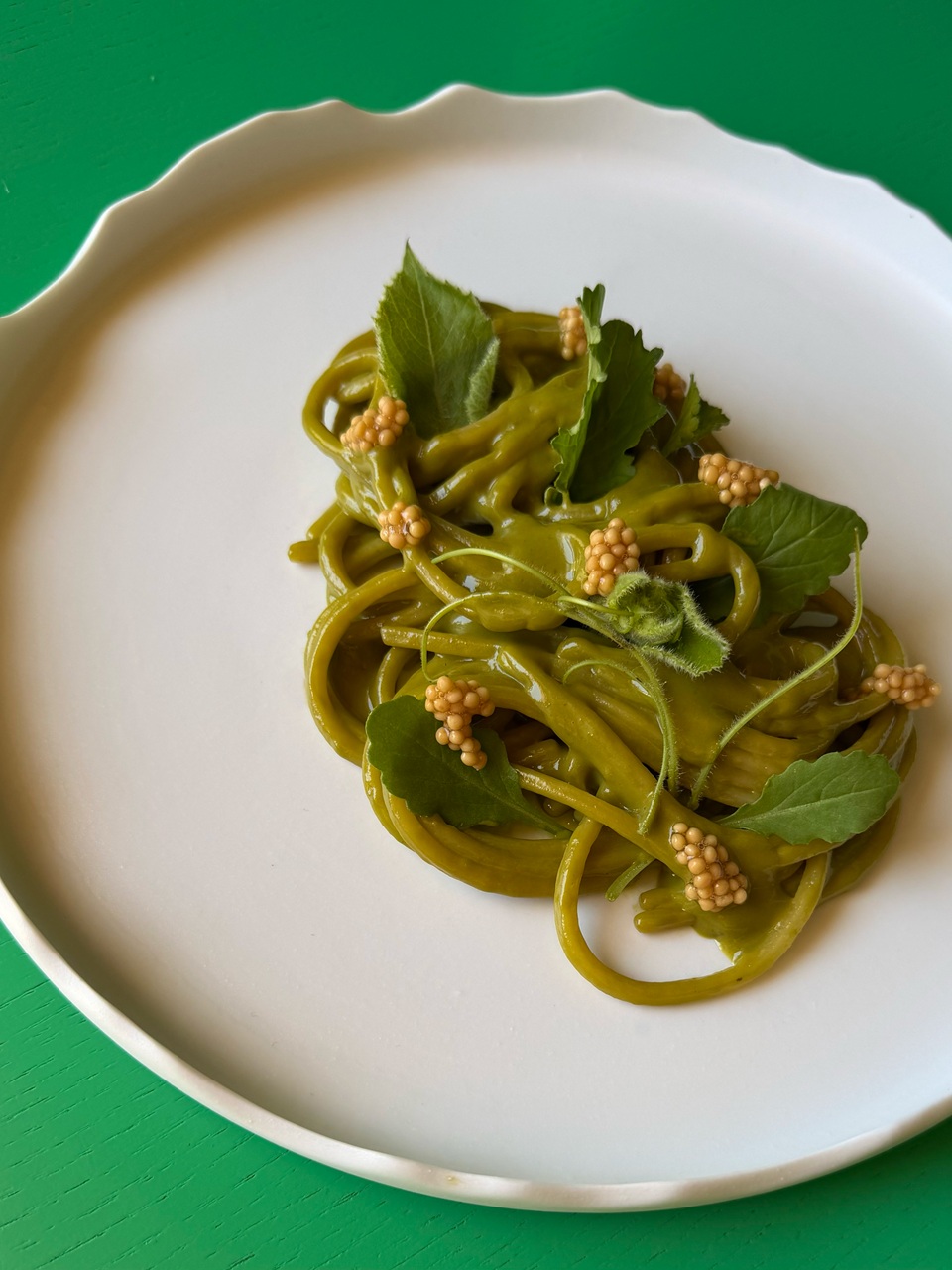 Spaghetti alla chitarra, cucuzza e tenerumi - Francesco Giura