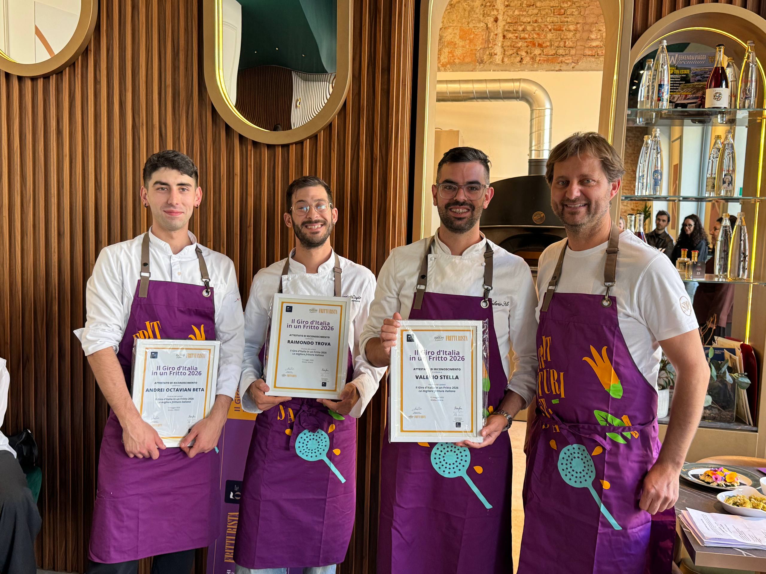 I 3 finalisti de Il Giro d'Italia in un Fritto 2026 con lo Chef del Modus, Paolo De Simone